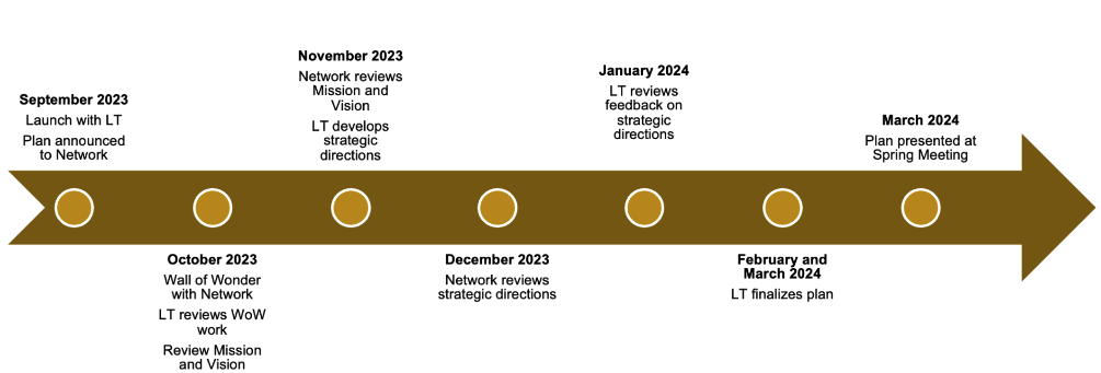 CIRTL Strategic Plan Timeline